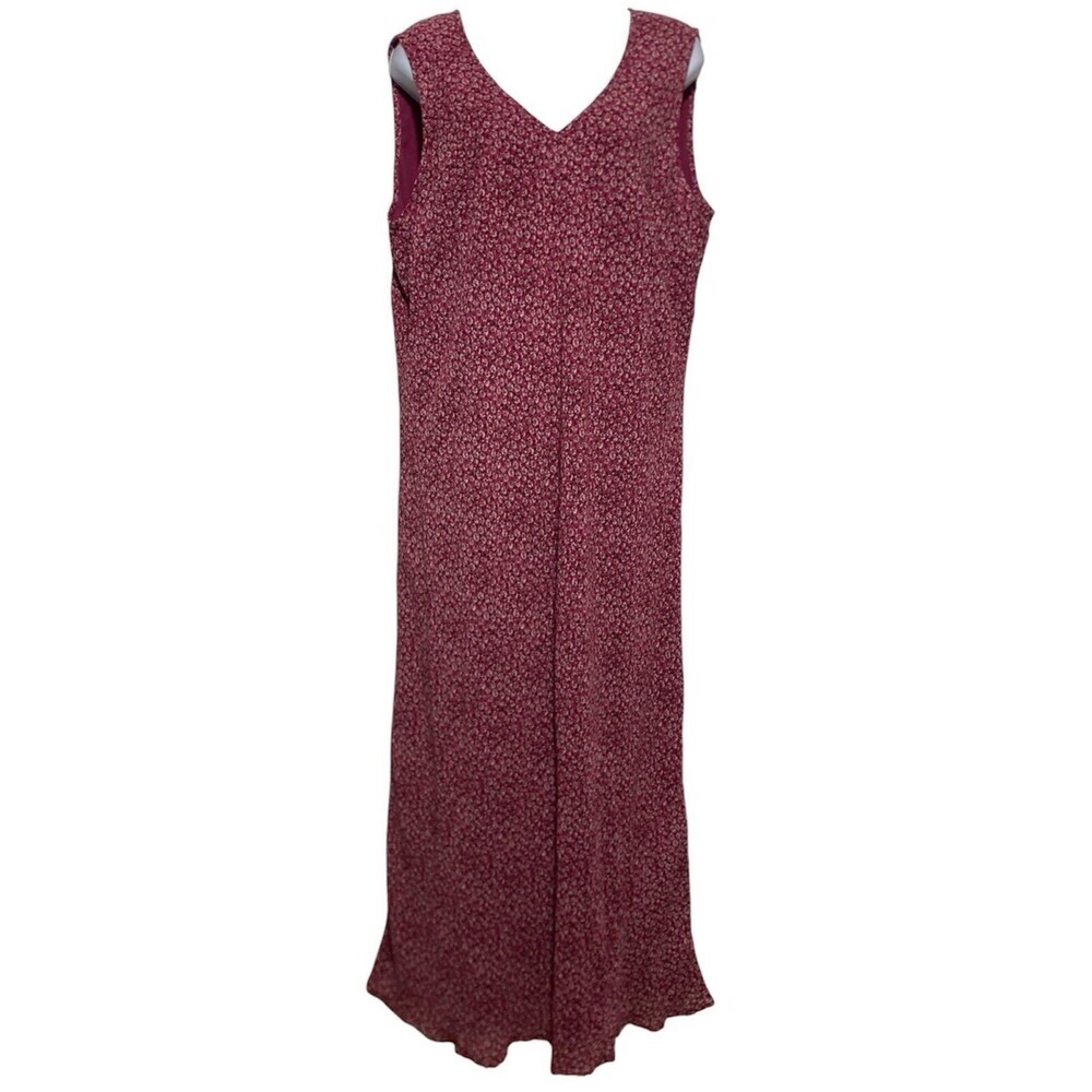 Karen Kane Lifestyle Dress Women Size XL? Red Ditsy Floral Sleeveless Maxi Fairy